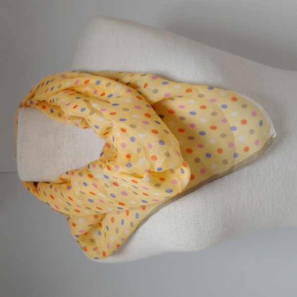 Worth 100% Silk Multi Color Polk a Dot Scarf - Picture 2 of 11